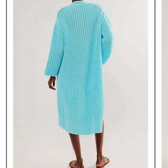 ⭐️HOST PICK⭐️ Free people Offside Crystal Seas longline cardigan ~ XS ~ NWT - Picture 3 of 10